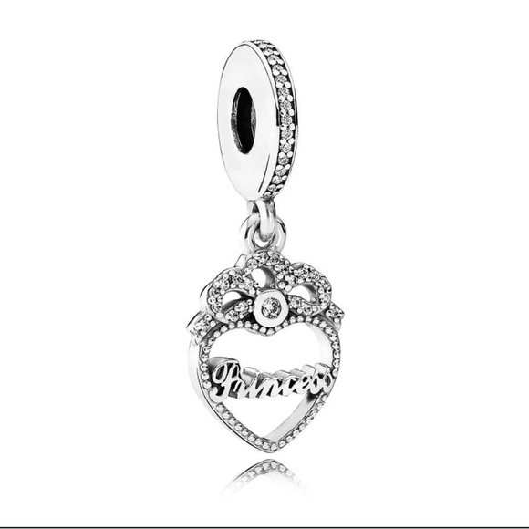 Sterling Silver Pandora Charm Bracelet W/ Princess Charm👑 - Picture 2 of 12